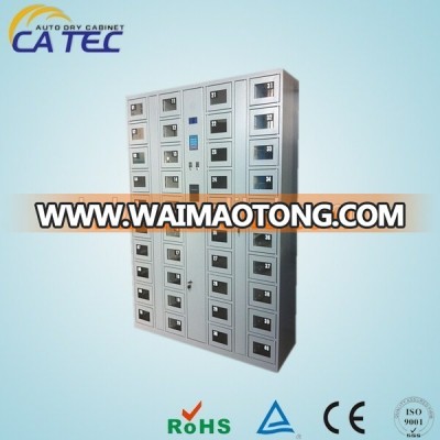 Electric cell phone charging lockers for charging kiosk station with glass windows CT-40F